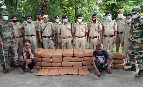 380 Kg Ganja was Seized by Teliamura Police 380 Kg Ganja was Seized by Teliamura Police